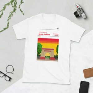 White San Francisco City and Kezar Stadium T-Shirt