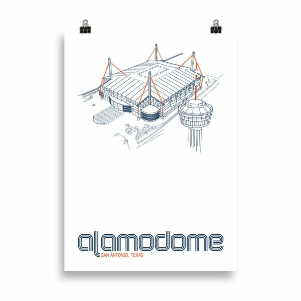 Large Alamodome and UTSA Roadrunners print