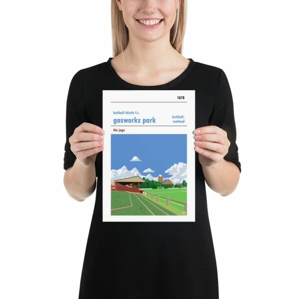 Small Larkhall Thistle and Gasworks Park football poster