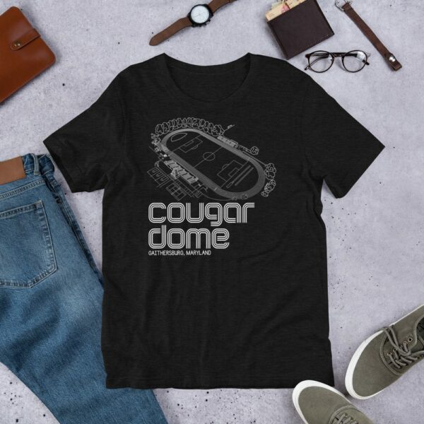 Black Cougar Dome and Quince Orchard Soccer T-Shirt