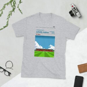 Light grey Northampton Town and Sixfields Stadium t-shirt