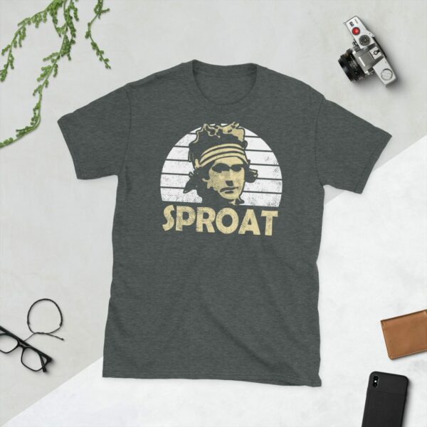Heather Tee with Ayr United FC Legend Series graphic and SPROAT written below.