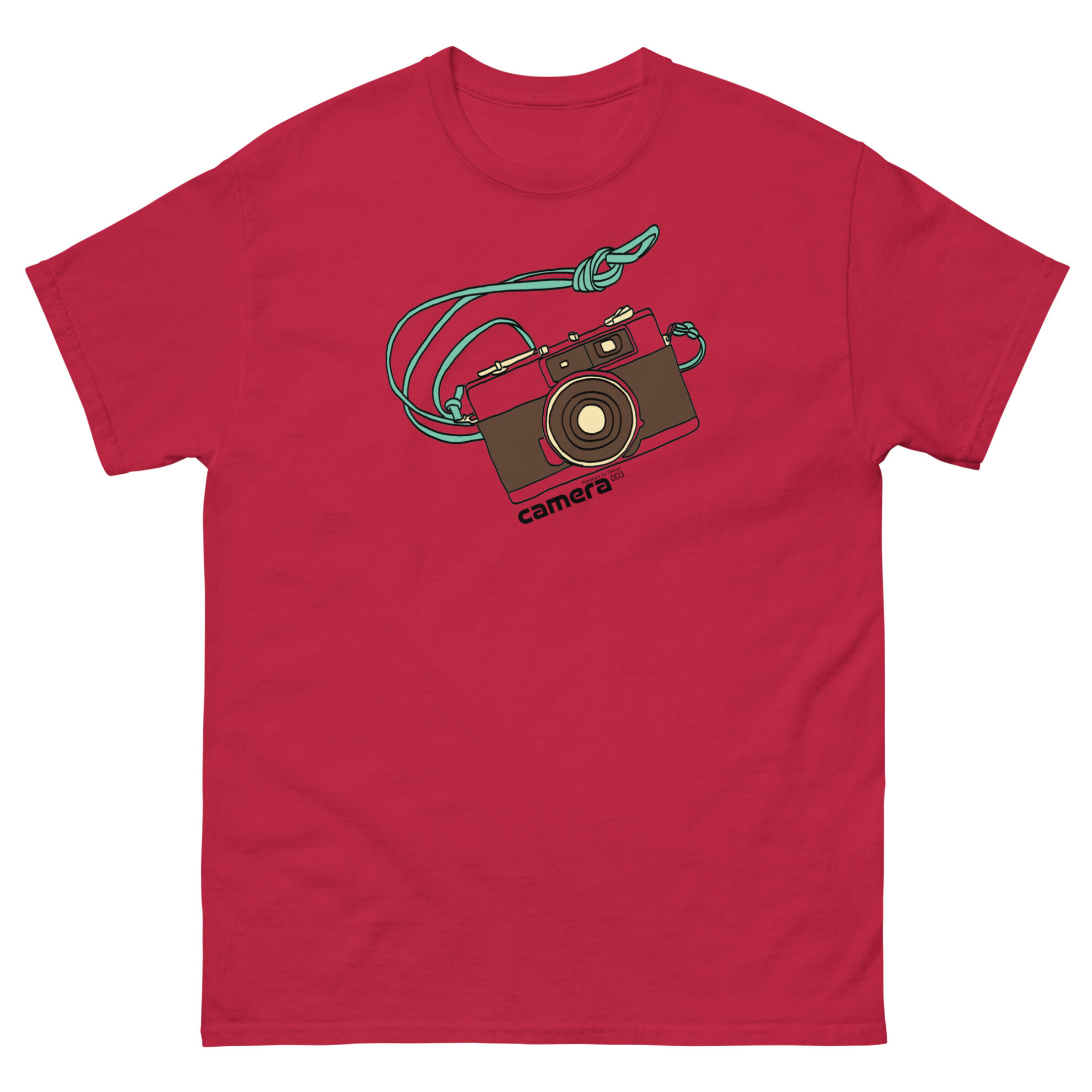 Cardinal Retro Camera T-Shirt by Nostalgia by Design for Football Stadium Prints