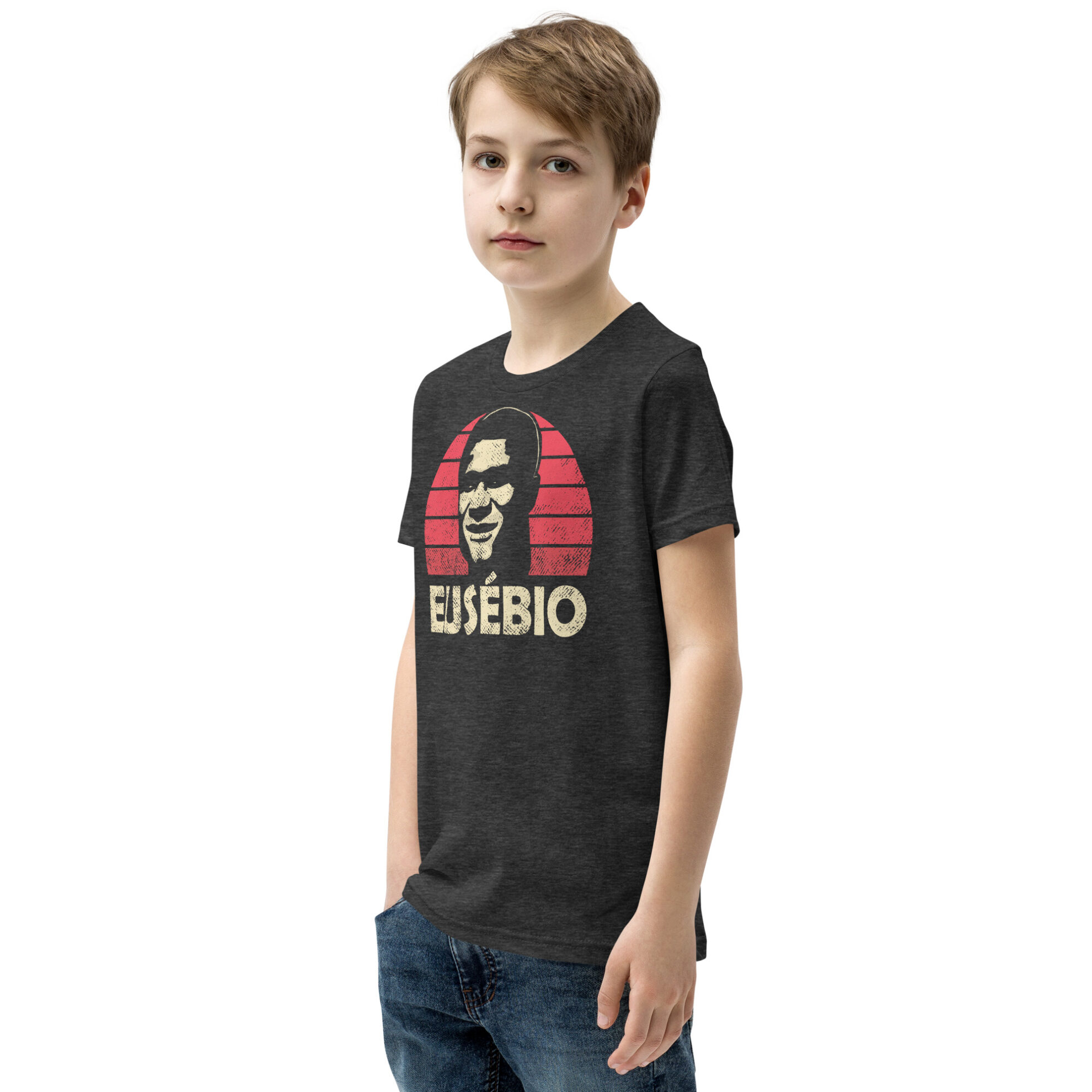 Youth Sized Eusebio, Benfica Legend Short Sleeve T-Shirt - Image 9