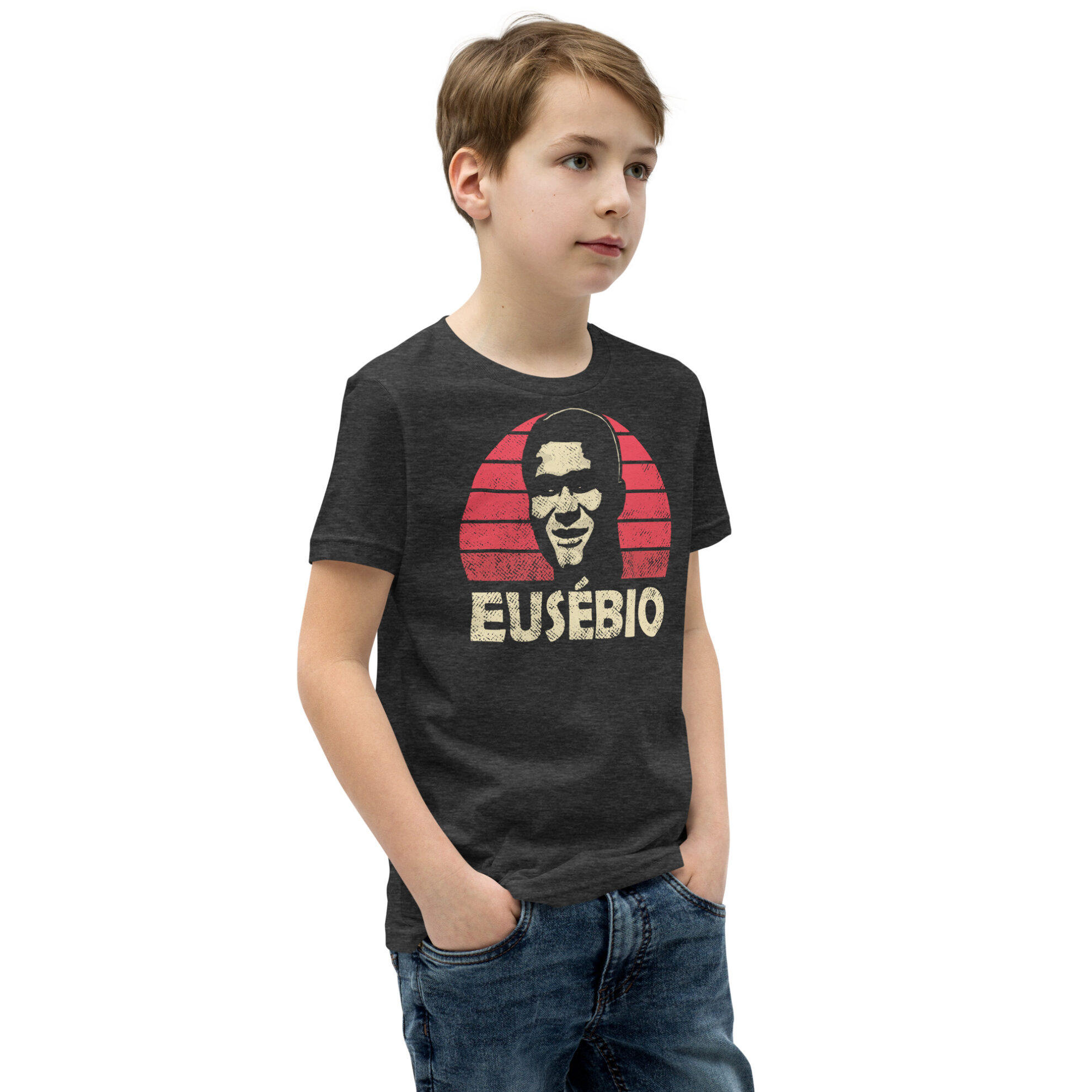 Youth Sized Eusebio, Benfica Legend Short Sleeve T-Shirt - Image 8