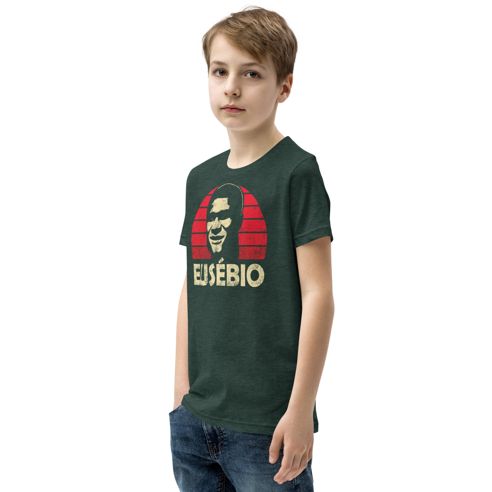 Youth Sized Eusebio, Benfica Legend Short Sleeve T-Shirt - Image 12