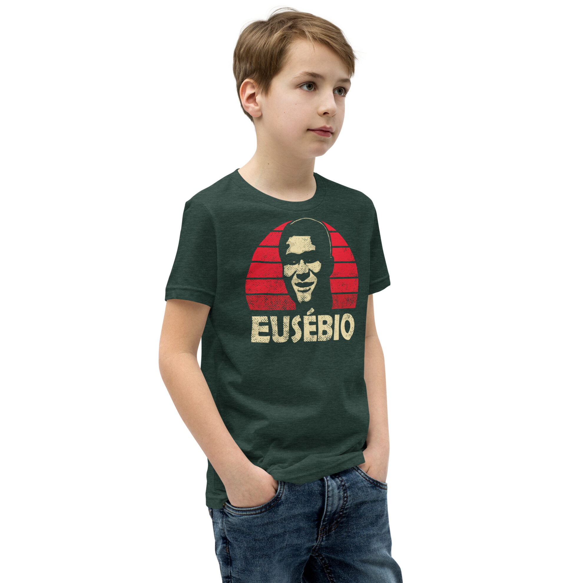 Youth Sized Eusebio, Benfica Legend Short Sleeve T-Shirt - Image 11