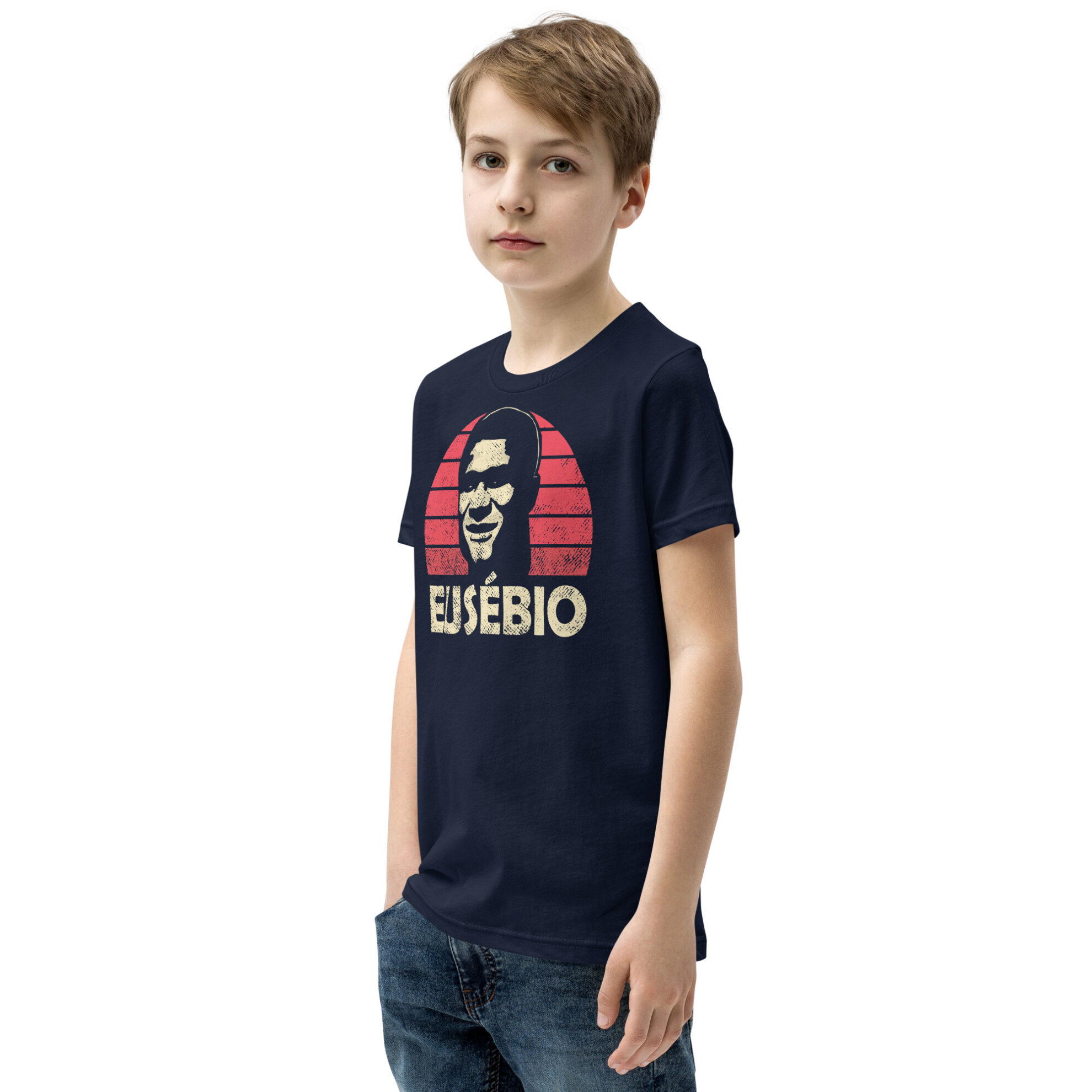 Youth Sized Eusebio, Benfica Legend Short Sleeve T-Shirt - Image 6