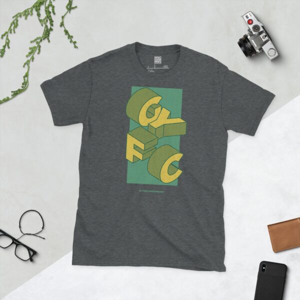 A dark heather GYFC Gurnard Youth Football Club 50th Anniversary T-Shirt