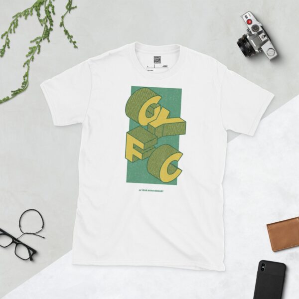 A white GYFC Gurnard Youth Football Club 50th Anniversary T-Shirt