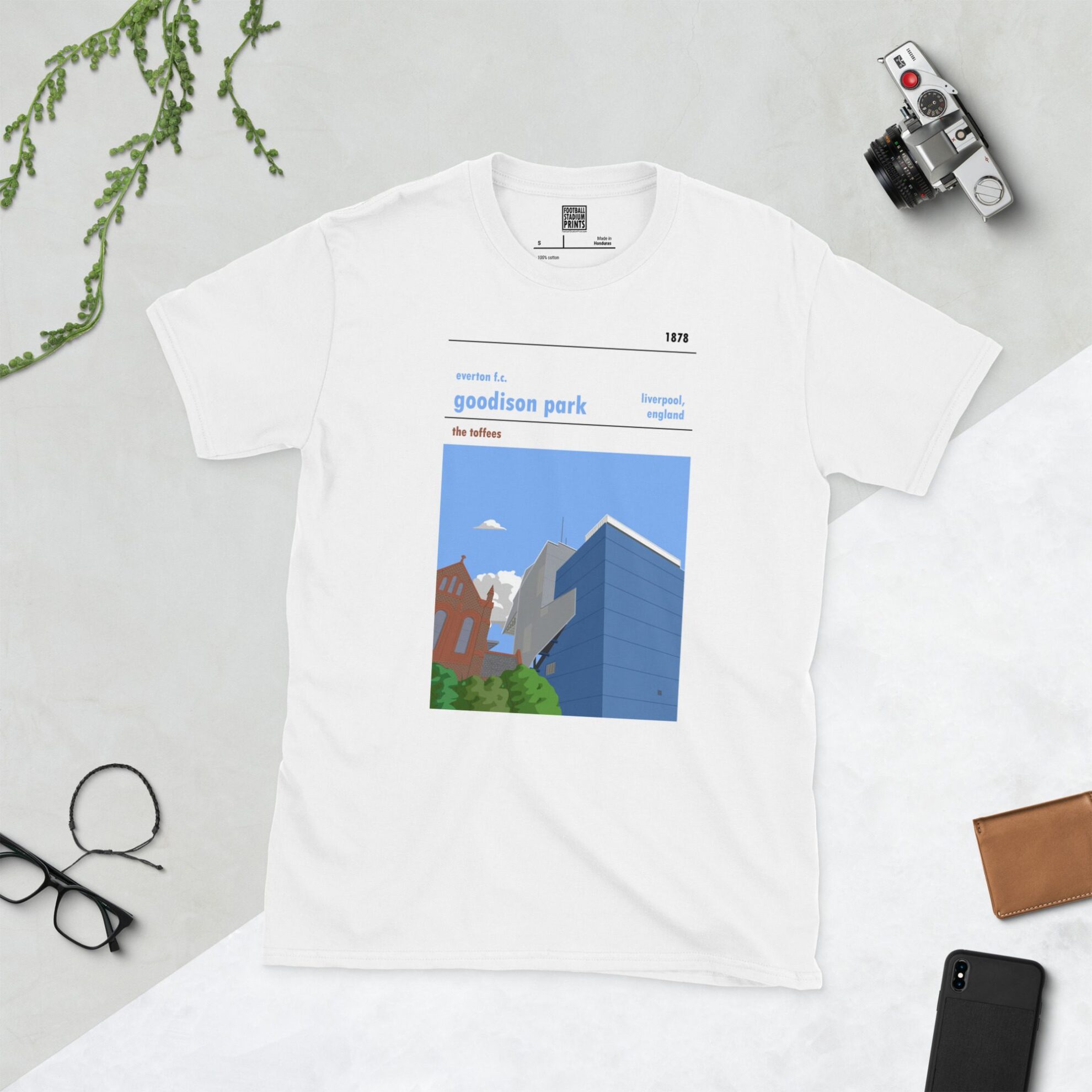 Retro Look Goodison Park and St Luke Short-Sleeve Unisex T-Shirt