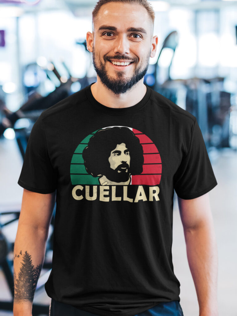 Leonardo Cuellar Mexico legend t-shirt - unique retro player tee from the Football Stadium Prints collection.