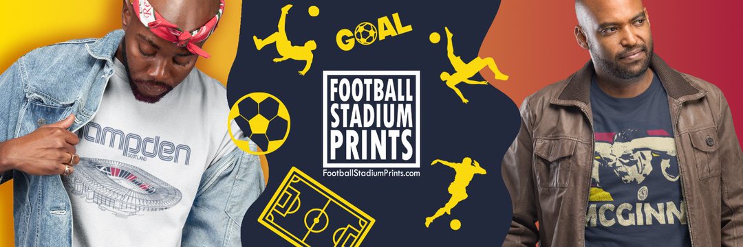 Scotland National Team t-shirt category banner showcasing Hampden Park stadium prints and John McGinn player apparel.