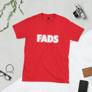 A red T-shirt with the FADS sponsor logo, perfectly matching the traditional primary colour of Charlton Athletic.