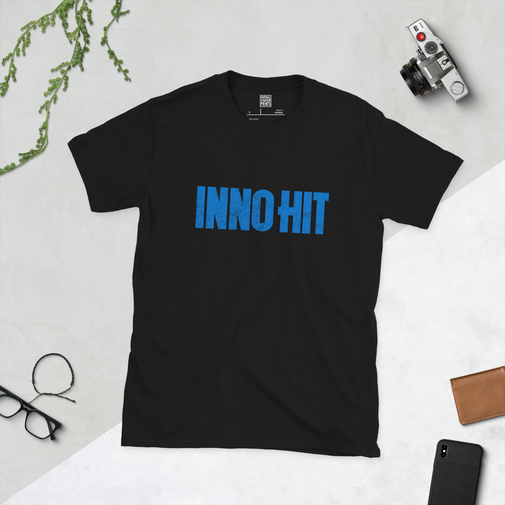 Black Inno Hit Inter Milan Classic Sponsor T-Shirt