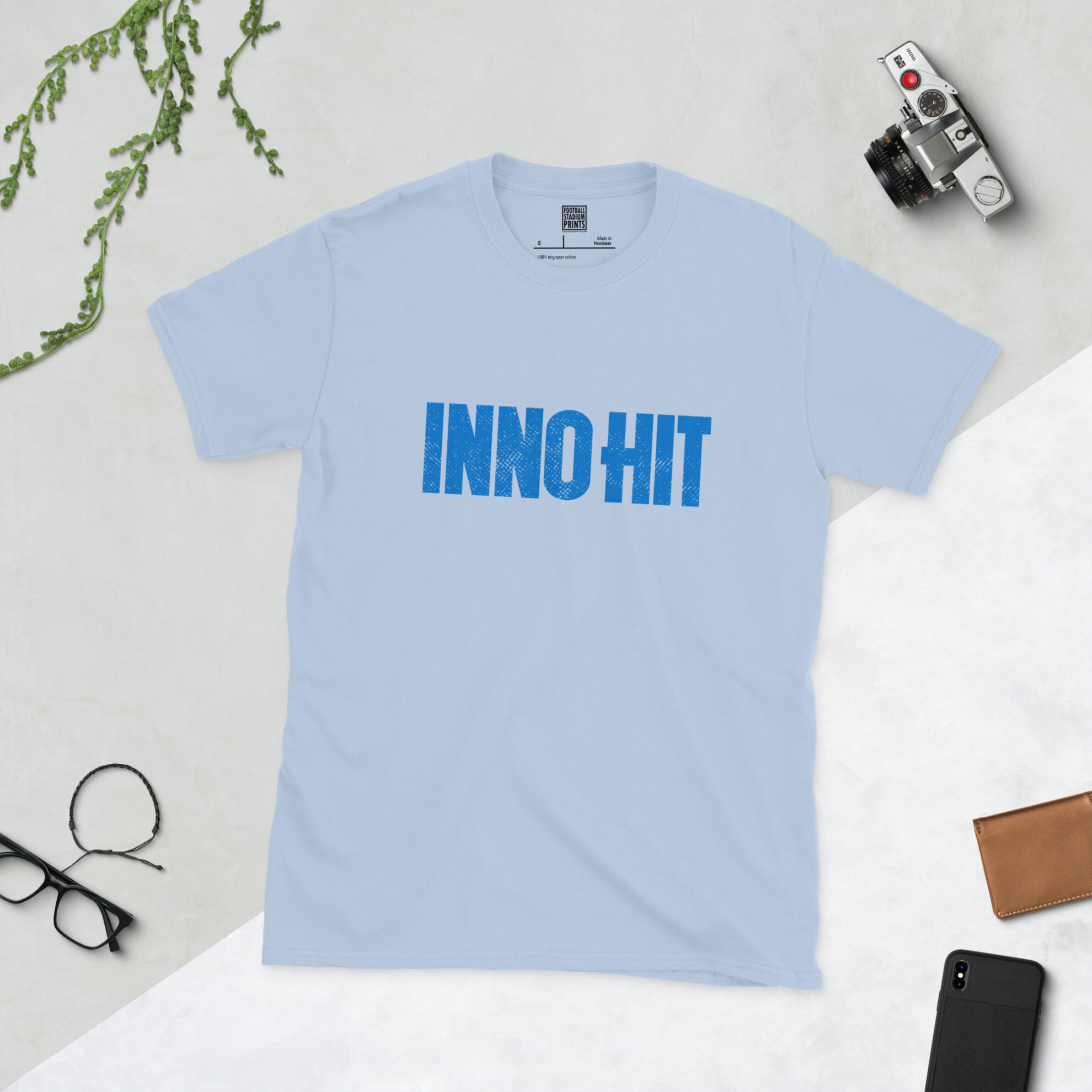 Baby Blue Inno Hit Inter Milan Classic Sponsor T-Shirt