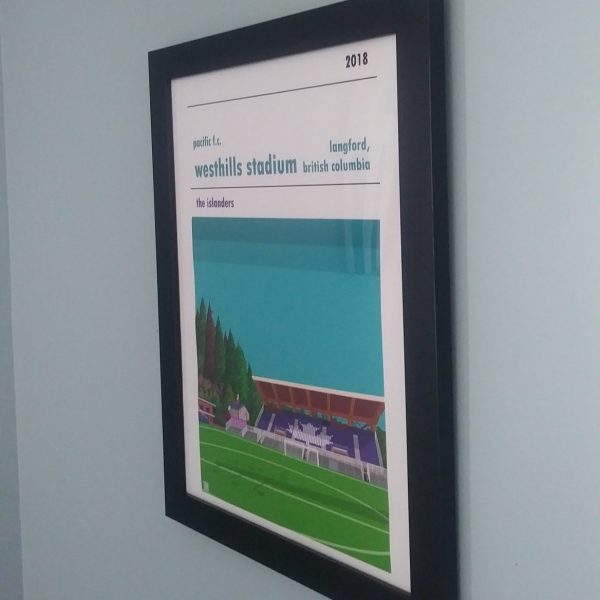 Football Print of Pacific Fc and Westhills Stadium